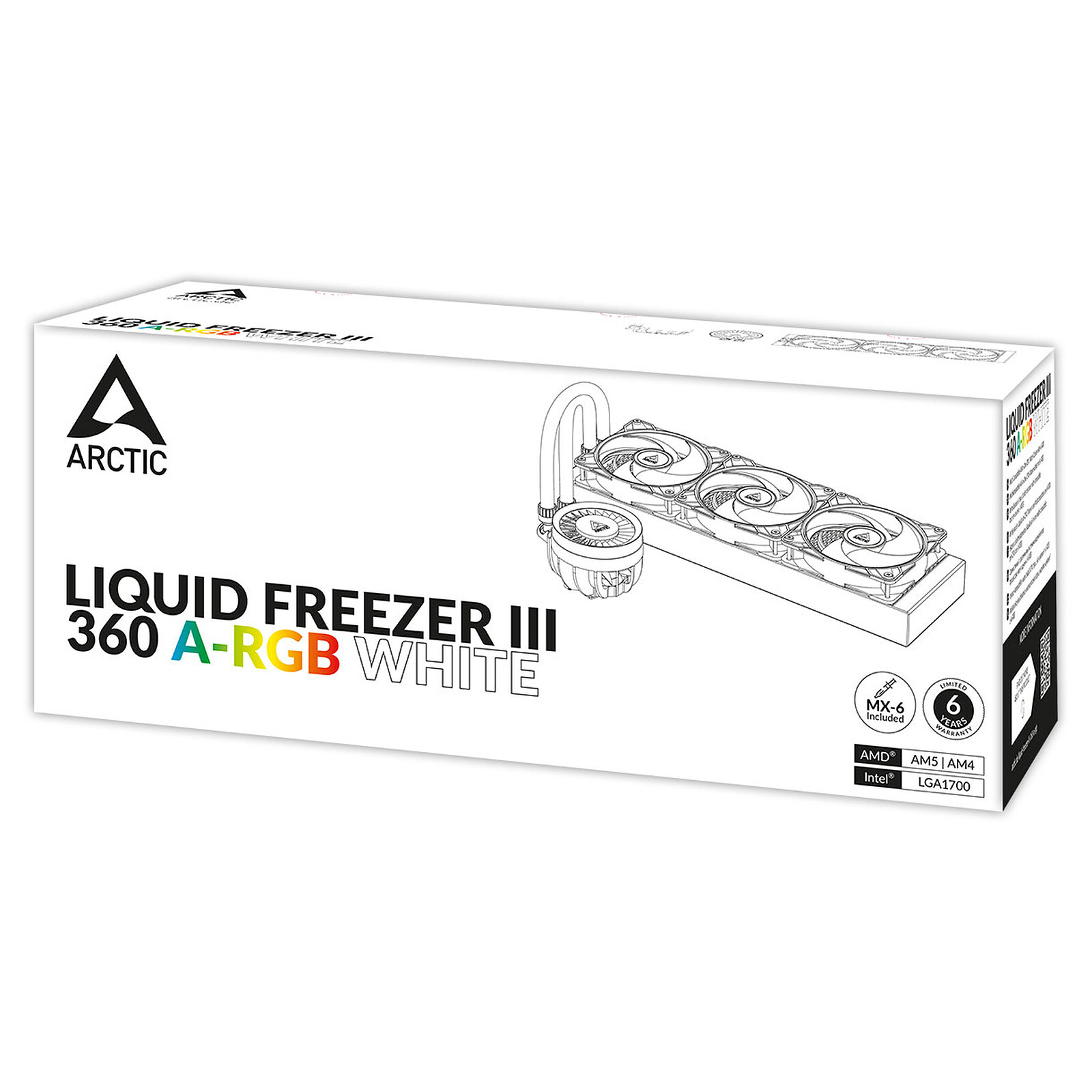 WATERCOOLING ARCTIC LIQUID FREEZER III 360 WHITE ARGB